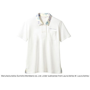 LAURA ASHLEY ニットシャツ LW202-13(オフホワイト/アメリ ブルー) S cotta