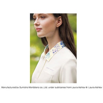 LAURA ASHLEY ニットシャツ LW202-13(オフホワイト/アメリ ブルー) S cotta