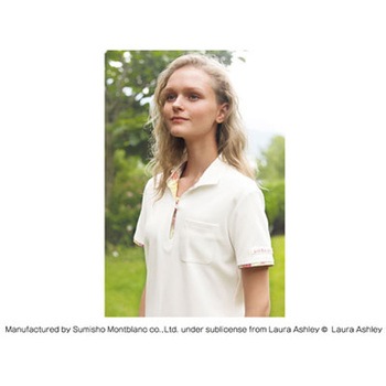 LAURA ASHLEY ニットシャツ LW203-12(オフホワイト/アメリ ピンク) S cotta