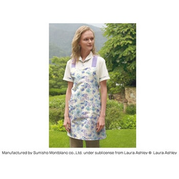 LAURA ASHLEY エプロン LW503-38(アメリ ブルー/ラベンダー) cotta