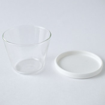 cotta シリコン蓋付きガラスプリンカップ cotta
