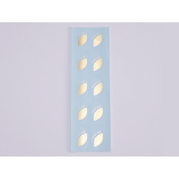 F 透明楕円シール(カカオ) cotta