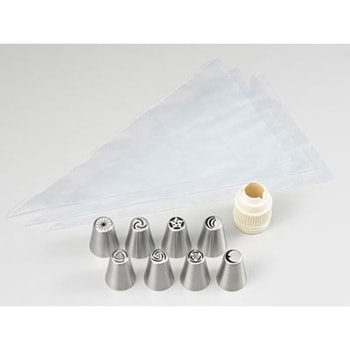3Dフラワー口金8PCS cotta