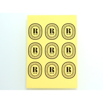cotta 透明イニシャルシール R cotta