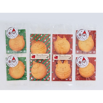 cotta クリスマスクッキー台紙 ストライプ cotta