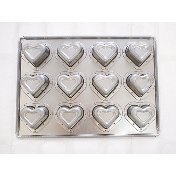 シルバーダブルハート天板 12P - cotta