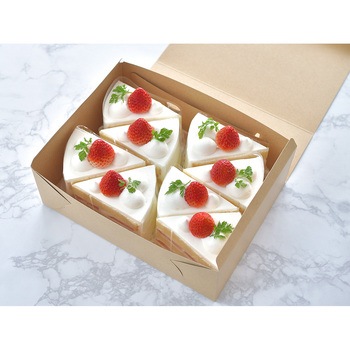 cotta ケーキ箱 クラフトショートNC No.8 cotta