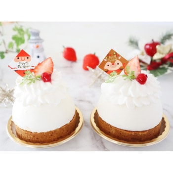 cotta ケーキピック サンタ&トナカイ(2柄×10片) cotta
