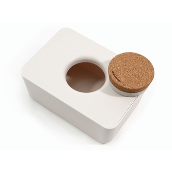b2c ウェットティッシュホルダー コルク蓋 ホワイト cotta
