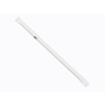 ペーパーストロー 白 単袋 200本入 cotta