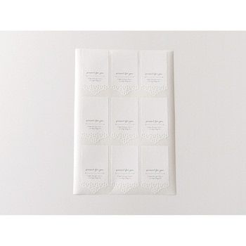cotta レースヘッダーシール mini ホワイト(9片) cotta
