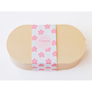 cotta 紙帯 北欧花柄(ピンク)THANKS cotta