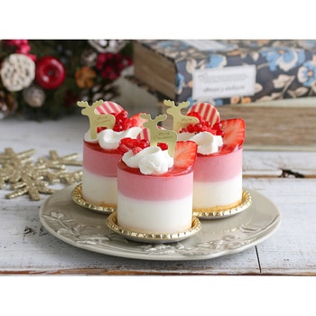 cotta ケーキピック トナカイ ゴールド(10片) cotta