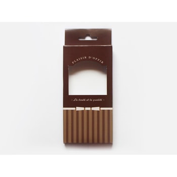 タブレットチョコ用キャラメル箱 ブラウン cotta