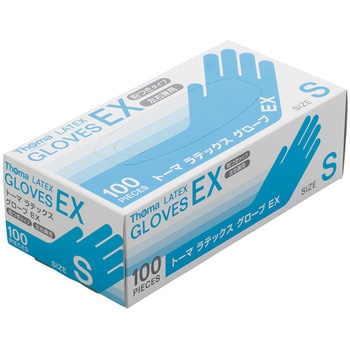 トーマラテックスグローブEX 粉付 S(100枚入) cotta