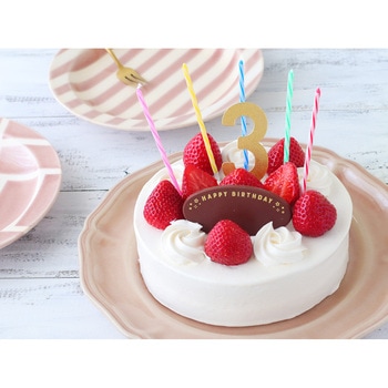 cotta バースデー数字ピック ゴールド 3(2片) cotta