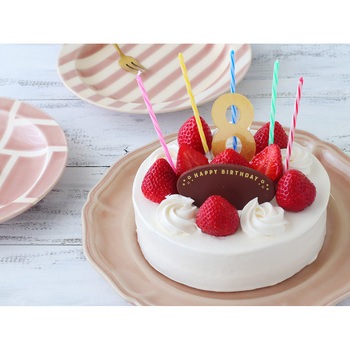 cotta バースデー数字ピック ゴールド 8(2片) cotta