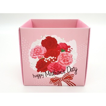 ギフト箱 母の日ベルトBOX キューブ cotta