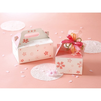 ケーキ箱 和彩サービス箱(桜) 4ケ cotta