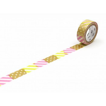 mt 1P つぎはぎ・I(15mm×7m) - cotta