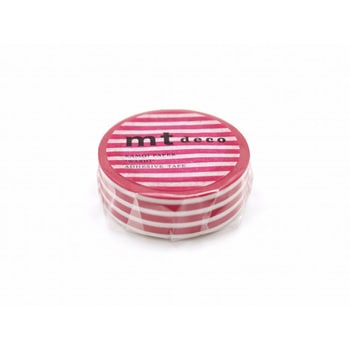 mt 1P ボーダー・フランボワーズ(15mm×7m) cotta