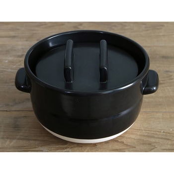 かもしか道具店 ごはんの鍋 3合 黒 cotta