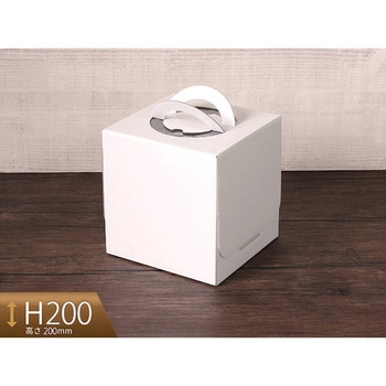 デコ箱 白ムジ 5号H200 cotta
