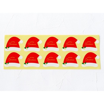 cotta クリスマスシール サンタの帽子N(10片) cotta