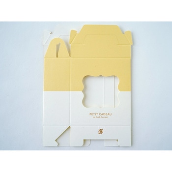 cotta 窓付き手提げギフト箱 イエロー cotta