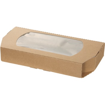 IK クラフトBOX ハーフ (窓付) cotta