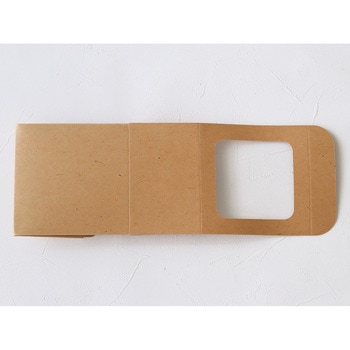 cotta クラフト窓付き箱 (105×105×H65mm) cotta