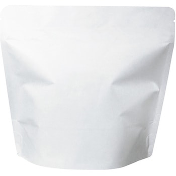 チャック付きスタンド袋 100g インナーバルブ付 白 - cotta