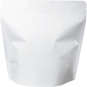 チャック付きスタンド袋 200g インナーバルブ付 白 cotta