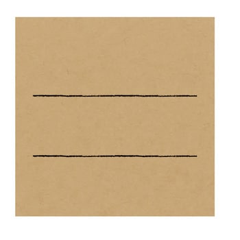 手書きPOP用カードスクエア型 クラフト (10枚入) - cotta