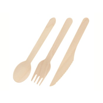 木製3点セット160mm 未晒紙完封 (50セット) cotta