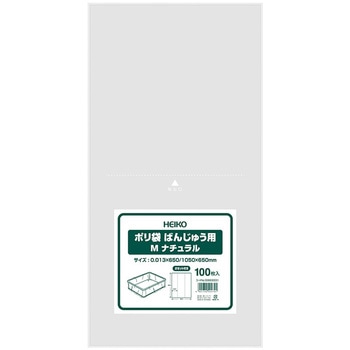 ポリ袋 ばんじゅう用 M ナチュラル (100枚入) cotta