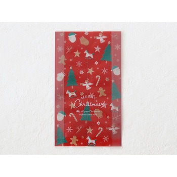 cotta ガス袋 85×150+25 (クリスマスオーナメント柄_レッド) cotta