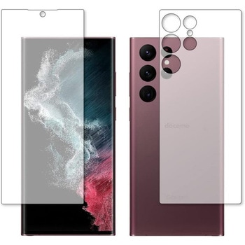 液晶保護フィルム Samsung Galaxy S22 Ultra [ 両面セット ]高硬度9H ブルーライトカット メディアカバーマーケット