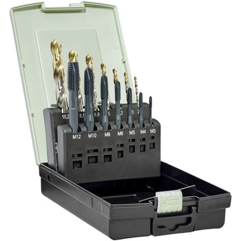 HSS-E タップセット 2(タップ + ドリル)(貫通穴加工用) プロトティップ