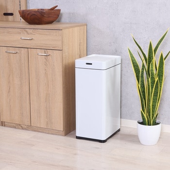 除菌消臭センサーダストボックス 45L WH 不二貿易