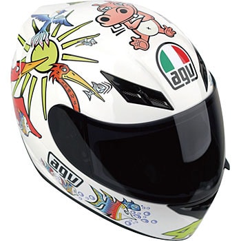 ヘルメット K-3 WHITE ZOO ロッシレプリカ 1個 AGV 【通販モノタロウ】