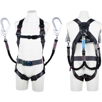 フルハーネス”コアハーネス”(伸縮性ランヤード2本タイプ) ツヨロン(藤井電工)