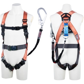 フルハーネス”コアハーネス”(伸縮性ランヤード1本タイプ) ツヨロン(藤井電工)