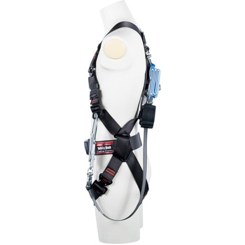 フルハーネス”コアハーネス”(ワン・ハンド巻取式ランヤード1本タイプ) ツヨロン(藤井電工)