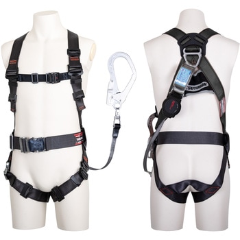 フルハーネス”コアハーネス”(ワン・ハンド巻取式ランヤード1本タイプ) ツヨロン(藤井電工)