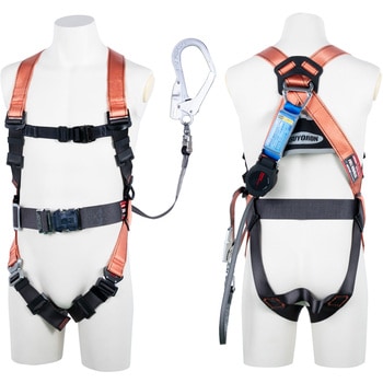 フルハーネス”コアハーネス”(ワン・ハンド巻取式ランヤード1本タイプ) ツヨロン(藤井電工)