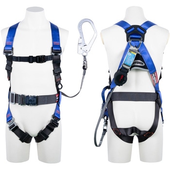 フルハーネス”コアハーネス”(ワン・ハンド巻取式ランヤード1本タイプ) ツヨロン(藤井電工)