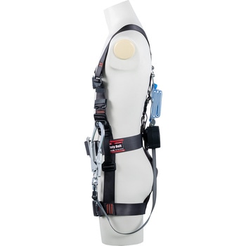 フルハーネス”飛燕ハーネス”(ワン・ハンド巻取式ランヤード1本タイプ) ツヨロン(藤井電工)