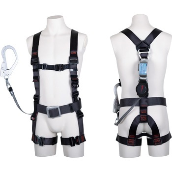 フルハーネス”飛燕ハーネス”(ワン・ハンド巻取式ランヤード1本タイプ) ツヨロン(藤井電工)