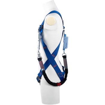 フルハーネス”ライトハーネス”(伸縮性ランヤード1本タイプ) ツヨロン(藤井電工)